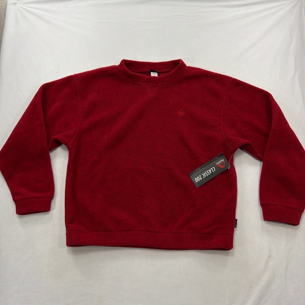 Early Winters Fleece Pullover Polartec Classic 200 Red Mens Large NWT